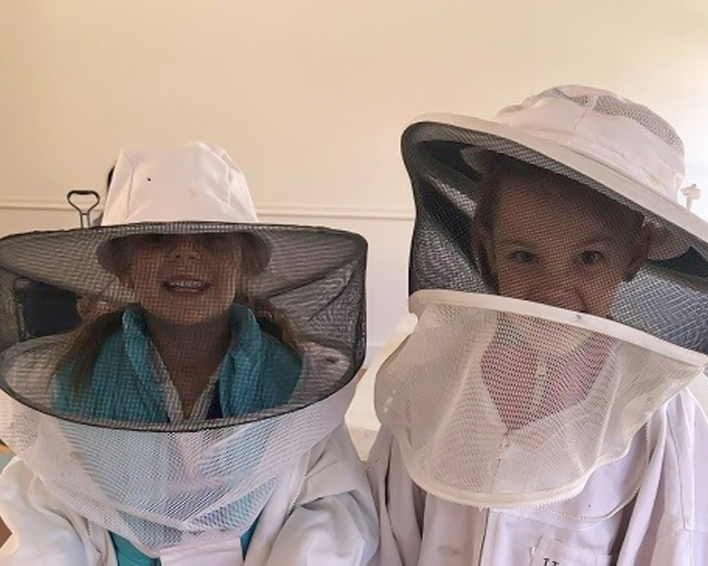 Kids in bee suits
