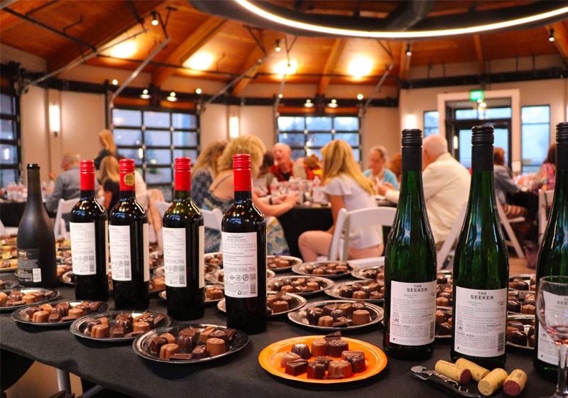 Bloom Room wine and chocolate