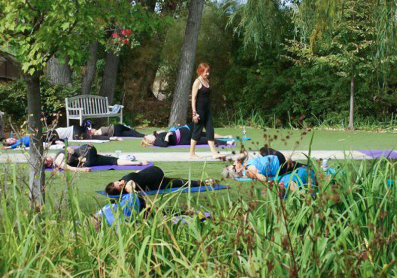 Outdoor yoga