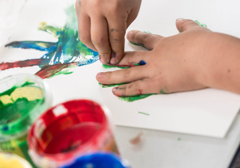 Kids Finger painting