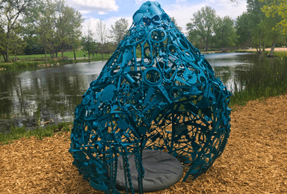 Water Drop sculpture