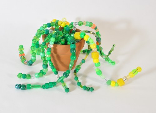 Beaded plant craft