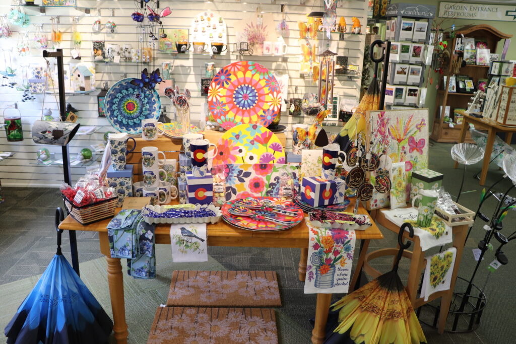 Display of colorful summer decor