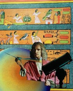 Collage artwork by Dayna Copeland. Enlightenment collage